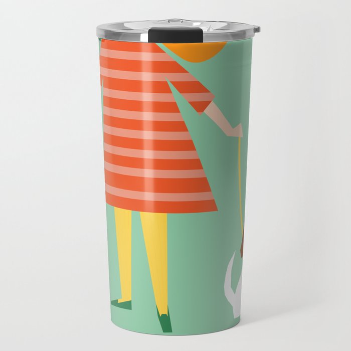 Girl and her doggy Travel Mug Gallery Image 1