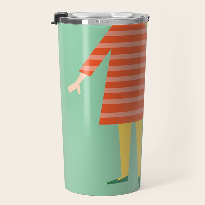 Girl and her doggy Travel Mug Gallery Image 3