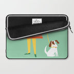 Girl and her doggy Laptop Sleeve Gallery Image 2