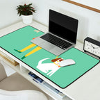 Girl and her doggy Desk Mat Gallery Image 2