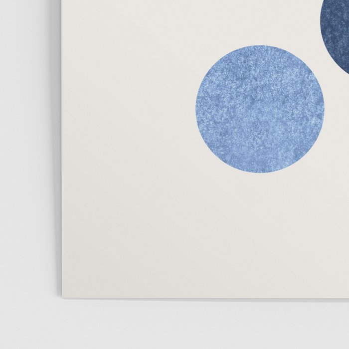 Blue Dots - Abstract Pattern Poster Gallery Image 3