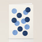 Blue Dots - Abstract Pattern Stationery Card Gallery Image 2