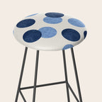 Blue Dots - Abstract Pattern Stool Gallery Image 2