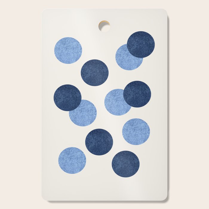 Blue Dots - Abstract Pattern Cutting Board Gallery Image 1