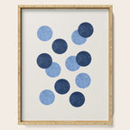 Blue Dots - Abstract Pattern Serving Tray Gallery Image 1