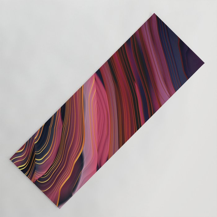 Plum Abstract Yoga Mat Gallery Image 1