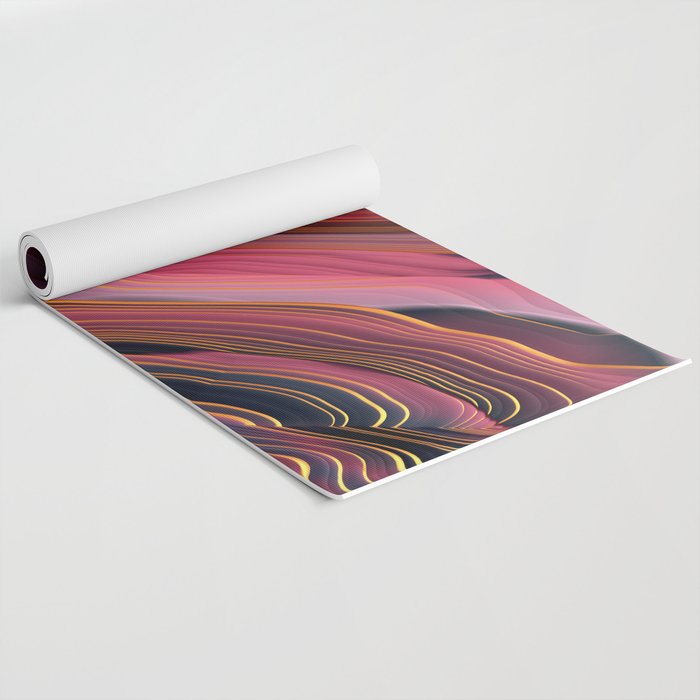 Plum Abstract Yoga Mat Gallery Image 2