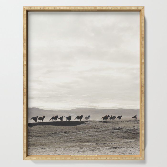 Horses on the Dunes Serving Tray Gallery Image 1