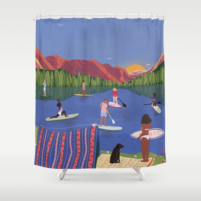 Lake Shower Curtain Gallery Image 1