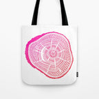 Ponderosa Pine - Pink OmbrÃ© Palette Tote Bag Gallery Image 1