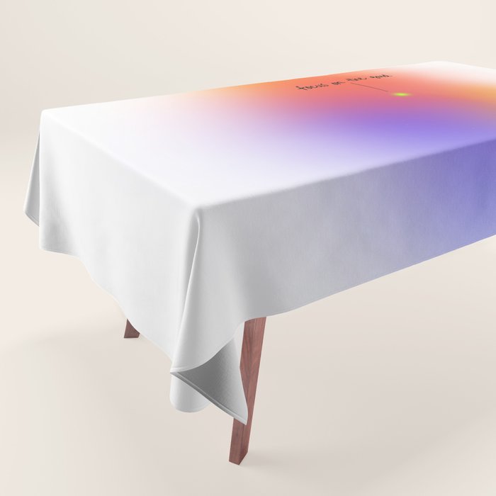Focus On The Good: Aura-Gradient-Quote-Decor Tablecloth Gallery Image 1
