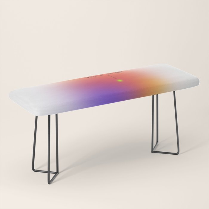 Focus On The Good: Aura-Gradient-Quote-Decor Bench Gallery Image 1
