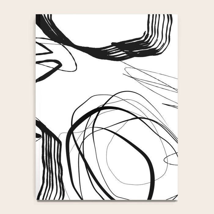 Flowing Ink Dynamics Black And White Notebook Gallery Image 4