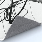Flowing Ink Dynamics Black And White Rug Gallery Image 4