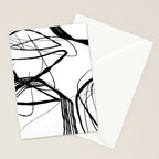 Flowing Ink Dynamics Black And White Stationery Card Gallery Image 2