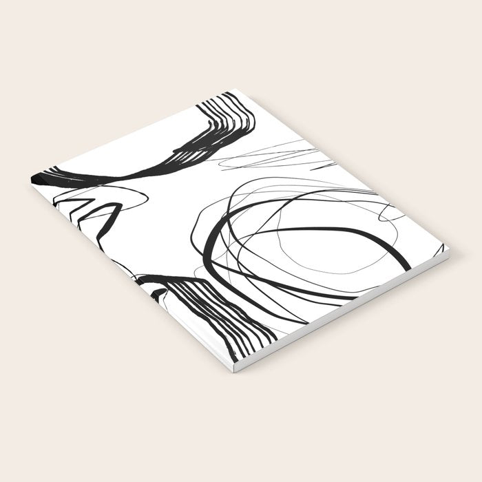 Flowing Ink Dynamics Black And White Notebook Gallery Image 1