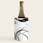 Flowing Ink Dynamics Black And White Wine Chiller Gallery Image 3