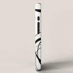 Flowing Ink Dynamics Black And White iPhone Case Gallery Image 2