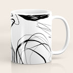 Flowing Ink Dynamics Black And White Coffee Mug Gallery Image 1