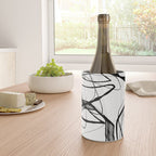 Flowing Ink Dynamics Black And White Wine Chiller Gallery Image 4