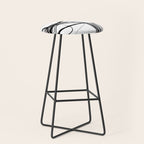 Flowing Ink Dynamics Black And White Stool Gallery Image 1