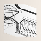 Flowing Ink Dynamics Black And White Wrapping Paper Gallery Image 3