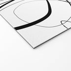 Flowing Ink Dynamics Black And White Welcome Mat Gallery Image 2