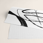 Flowing Ink Dynamics Black And White Wrapping Paper Gallery Image 2