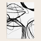 Flowing Ink Dynamics Black And White Poster Gallery Image 4
