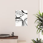 Flowing Ink Dynamics Black And White Poster Gallery Image 2
