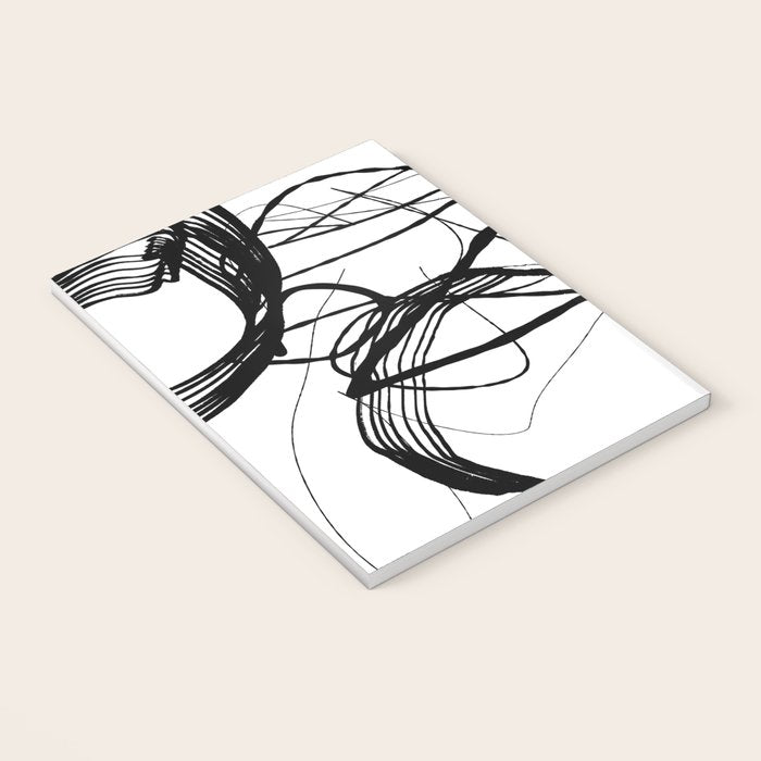 Flowing Ink Dynamics Black And White Notebook Gallery Image 3
