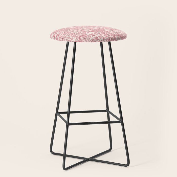 cafe buildings pink Stool Gallery Image 1