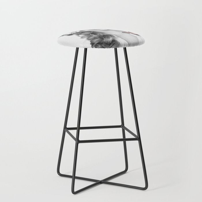 woman with flowers and butterflies 9a Stool Gallery Image 1