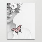 woman with flowers and butterflies 9a Notebook Gallery Image 4