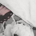 woman with flowers and butterflies 9a Comforter Gallery Image 4