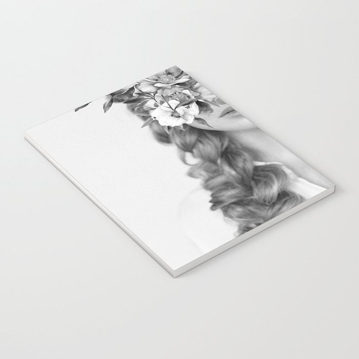 woman with flowers and butterflies 9a Notebook Gallery Image 3
