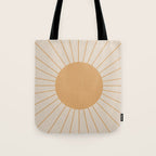 Minimal Sunrays Tote Bag Gallery Image 1