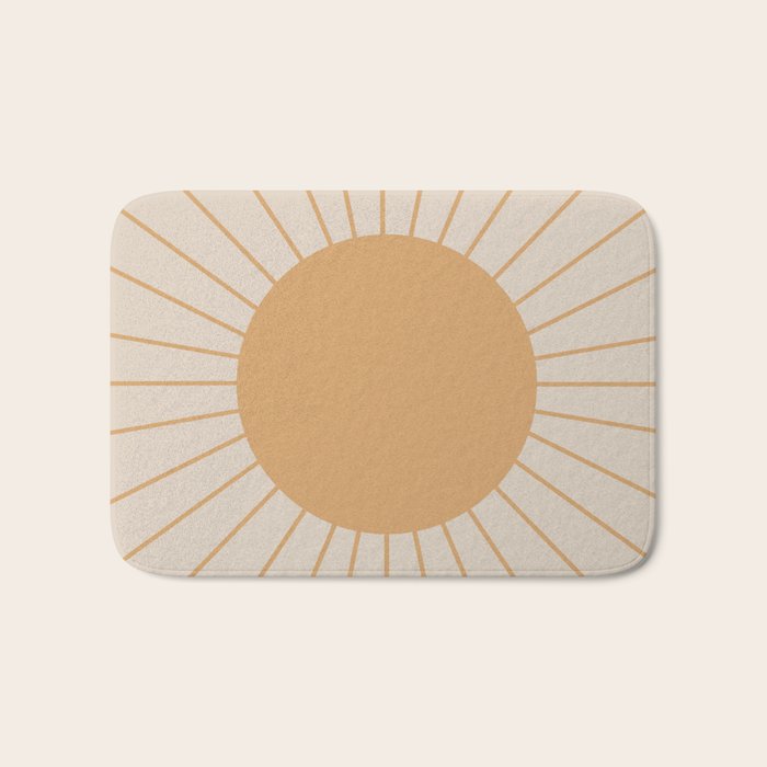 Minimal Sunrays Bath Mat Gallery Image 1