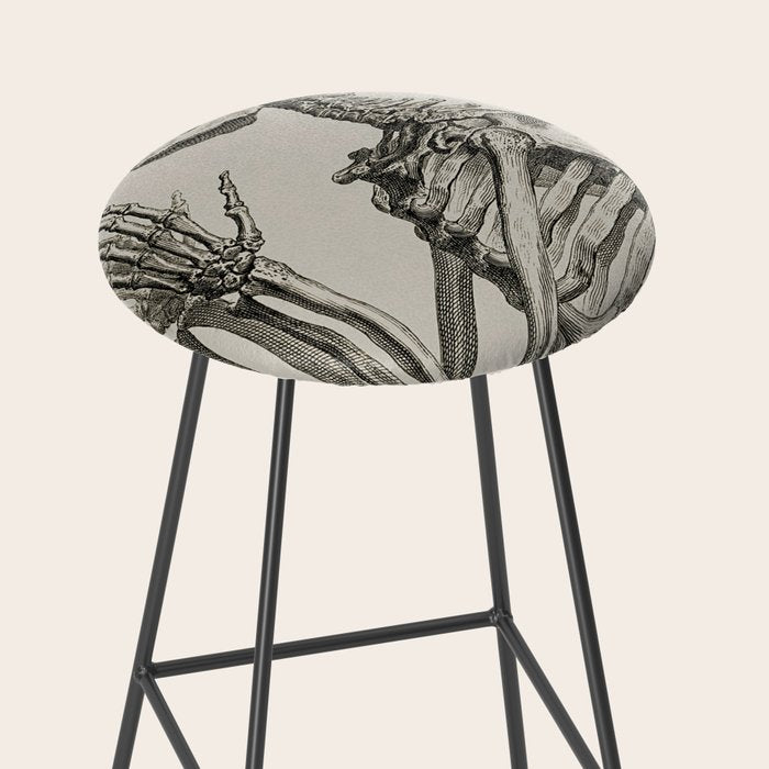 William Cheselden, Osteographia (The Anatomy of Bones), London, 1733 Praying Skeleton Stool Gallery Image 2