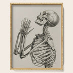 William Cheselden, Osteographia (The Anatomy of Bones), London, 1733 Praying Skeleton Serving Tray Gallery Image 1