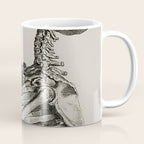 William Cheselden, Osteographia (The Anatomy of Bones), London, 1733 Praying Skeleton Coffee Mug Gallery Image 1