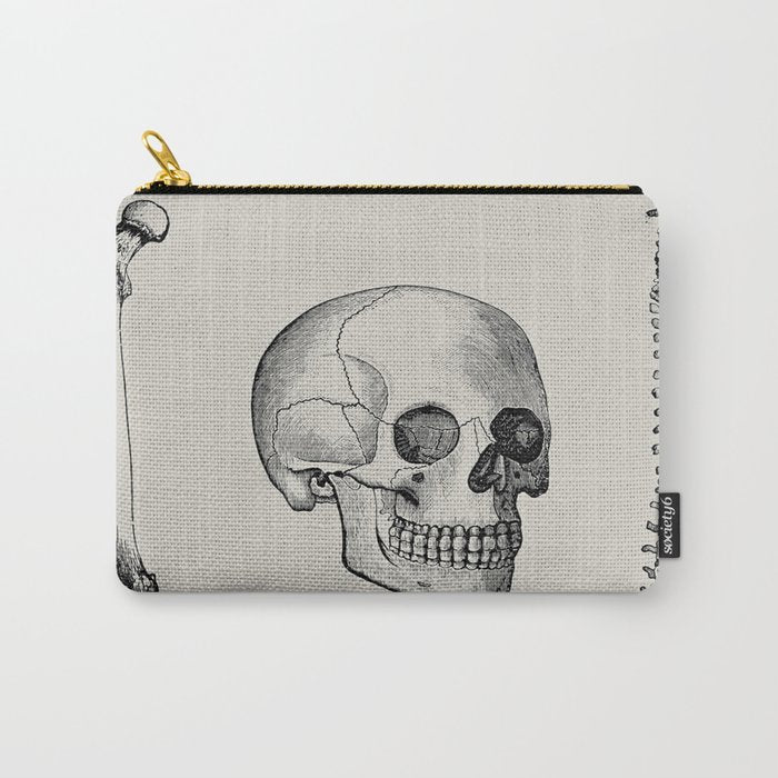 Illustrated and priced catalogue of superior surgical instruments Skull Sapine Ink Illustration Carry All Pouch Gallery Image 1