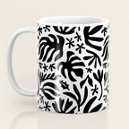 Black and white tropical summer nature pattern Coffee Mug Gallery Image 3
