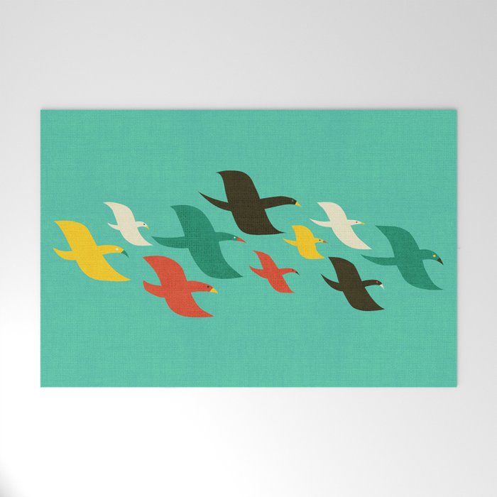 Birds are flying Welcome Mat Gallery Image 1