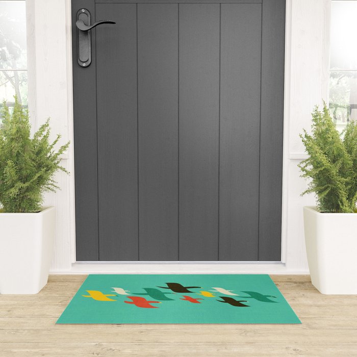 Birds are flying Welcome Mat Gallery Image 3