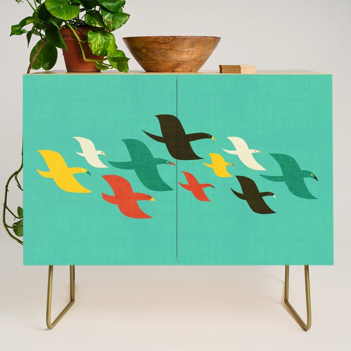 Birds are flying Credenza Gallery Image 1