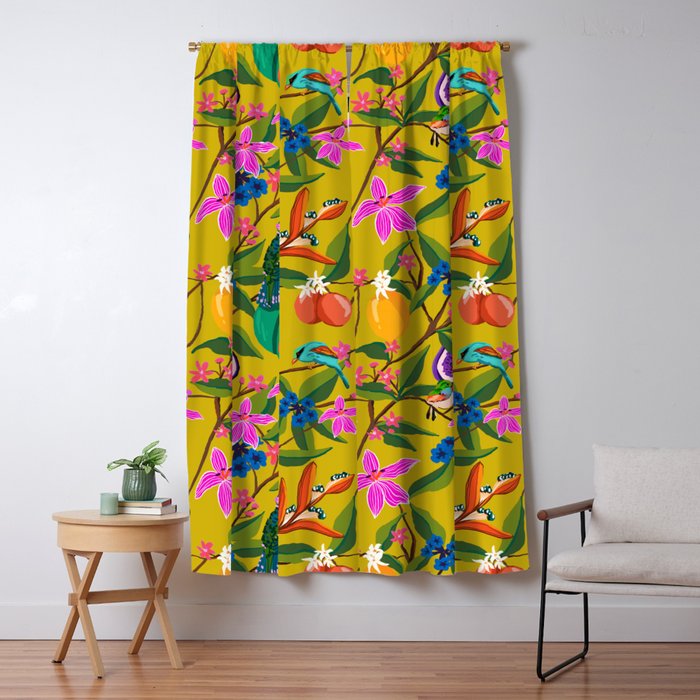 Exotic jungles pattern  Window Curtain Gallery Image 5