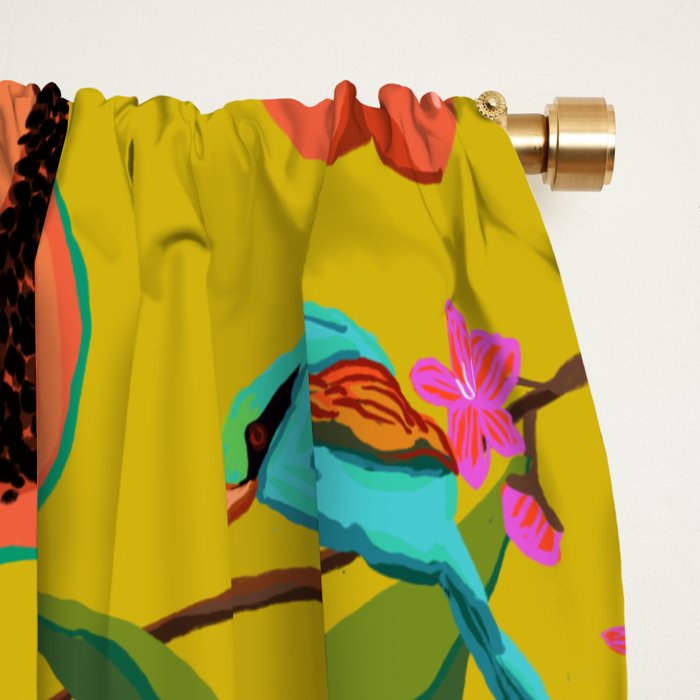 Exotic jungles pattern  Window Curtain Gallery Image 2