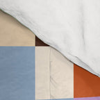 Retro 70s Colorful Patchwork Checkerboard Comforter Gallery Image 4