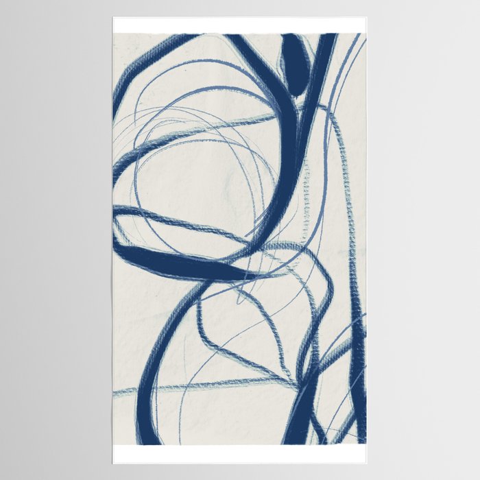 Minimal Abstract Line Art 17 Tablecloth Gallery Image 2